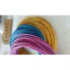Silla mecedora de siete colores tejido de ratán cesta colgante nido de pájaro accesorios para muebles de ratán redondo hueco ratán redondo ratán de imitación PE