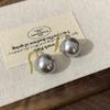 Nuevos zapatos de tacón alto gancho para oreja de perla moda todo-partido diseño de nicho personalidad simple aretes de moda aretes de lujo ligero