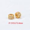 Nova Edição Corte Reto Micro Zircônia Acessórios Prata S925 Pulseira DIY com Contas Acessórios de Texto 108 Contas Colar Acessórios de Prata