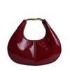2025 Bolso de Hombro tipo Hojalata de Gran Capacidad, Texturizado, Color Puro Simple, Nuevo de Moda Tendencia, Bolso Cruzado de Media Luna para Mujer