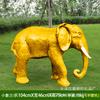 Atacado de escultura de plástico reforçado com fibra de vidro parque decoração de jardim ao ar livre animal da sorte luz LED simulação luminosa ornamentos de elefante