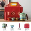 Juego de Té Cultural y Creativo de la Ciudad Prohibida - Una Caja de Regalo Práctica para Cumpleaños de Maestros, Año Nuevo, Jubilación o Inauguración de Casa