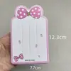 Tarjeta Decorativa para Accesorio de Cabello, Pasador de Caramelo Plegable, Accesorio de Joyería Hecho a Mano, Empaque de Cartón, Diseño de Letra Estilo Ins
