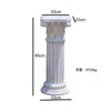 Base de maceta de columna romana vintage estilo europeo Adorno de decoración para jardín, balcón, decoración de pasillo de boda