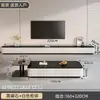 Mueble de TV de pie para sala de estar, nuevo modelo 2025, lujo ligero, gama alta, diseño moderno y minimalista, adecuado para apartamentos pequeños, mueble de TV y mesa de centro