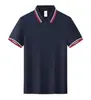 Camisa Polo de Trabajo a Rayas Clásicas Hecha a Medida Camiseta de Equipo de Alta Elasticidad con Logo Impreso Algodón Puro Ropa de Trabajo Camisa Polo Hecha a Medida