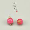 Hebilla de cuentas con patrón de piedra natural Bingyan 11MM semicilíndrica soporte de flores botón cheongsam traje Tang Hanfu hebilla decorativa venta al por mayor