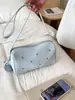 Bolso Cilíndrico de Moda Estilo Coreano con Tachuelas de Cinco Estrellas, Gran Capacidad, Nuevo 2026 Versátil Elegante Bolso Cruzado