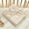 Manta de algodón puro grado A para bebé, manta para cochecito de recién nacido, manta multifuncional para siesta de niños de jardín de infantes, manta pequeña para todas las estaciones