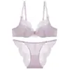Sujetador sexy de encaje fino estilo francés para otoño europeo y americano, minimiza los bustos grandes, previene la flacidez, conjunto de lencería talla grande