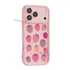 Funda para teléfono de fresas de gran venta transfronteriza para iPhone 17/18 Pro Max, con acabado mate y carcasa protectora de TPU resistente a caídas