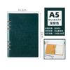 Cuaderno de Hojas Sueltas para Negocios Personalizado Diario Simple Desmontable Cuero que Cambia de Color Bloc de Notas B5A5A6 con Logo Impreso