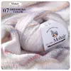 Hilo de Lana de Alpaca de Colores Yundou, Bola de Hilo Teñido en Degradado, Hilo Grueso Medio para Tejer a Mano Chal Abrigo DIY, Exclusivamente para Comercio Exterior