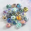 Acessórios de Contas Cerâmicas de Peixes Tropicais Pintados à Mão Desenho Animado Transfronteiriço Pacote de Materiais para Pulseira de Joias DIY Contas Soltas de Peixes do Oceano