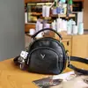 Bolsa Transversal de Ombro Casual Mochila Nova Estilo Verão Couro de Ovelha Preto Original Feita à Mão College Retrô Simples Transfronteiriça