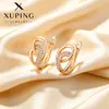 Xuping Brazaletes Rusos Transfronterizos para Oreja, Aros Color Oro de 18K con Incrustaciones de Diamantes, Joyería de Lujo Ligero de Alta Gama al por Mayor para Mujeres