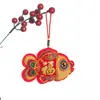 2026 Nudo Chino Decorativo Pequeño Borla de Paz Flor de Año Nuevo Cubo de la Fortuna Accesorios Festival de Primavera Campana de Paz Adorno Colgante de la Fortuna