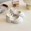 Sandalias de Princesa para Niñas Moda Lolita Color Sólido Punta Cerrada Frescas Nueva Colección Primavera/Verano 2025 Suela Gruesa de Rendimiento Niños Medianos a Grandes