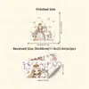 Hs4450M Adesivo de Parede Princesa de Conto de Fadas Unicórnio para Quarto de Meninas Animal de Estimação Fofo Guirlanda Borboleta Adesivo Decorativo Autoadesivo