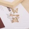 Anillos para Servilletas de Mesa de Comedor en Stock con Diseño de Mariposa de Perla Kc, Anillos para Servilletas de Decoración de Banquetes de Boda de Restaurante de Alta Gama