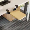 Bandeja para teclado, instalación sin taladro, clip de riel deslizante de cajón, tablero de extensión para escritorio de computadora, soporte de almacenamiento de ratón debajo del escritorio