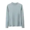 Top de outono masculino, fleece dupla face de peso pesado 320g, novo estilo 2026, cor sólida, gola redonda, camiseta de manga longa