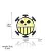 Mercancía de Anime Broches de One Piece: Luffy Sombrero de Paja, Zoro, Ace, Insignias de Barco Pirata
