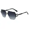 Gafas de Sol Transfronterizas de Vanguardia Ps33411 con Montura Grande, Diseño Metálico Adelgazante, Moda Europea y Americana, Protección Solar Uv400