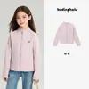 Chaqueta Ropa Infantil Pudding Haru 2026 Primavera Nuevo Estilo Top de Cuello Alto para Niñas Chaqueta para Bebé de Algodón de Fibra Larga de Xinjiang