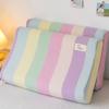 Funda de Almohada de Algodón Lavado con Látex 40X60 Par de Fundas Protectoras para Almohada Viscoelástica 30X50 Funda de Almohada Especial para Niños