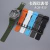 Reemplazo de Reloj Kasio AQS810 W-735 AEQ110 Caucho Color Sólido Reloj con Accesorios Convexos de 18 mm