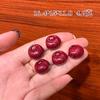 Bolsa de areia dourada roxa natural de alto teor, bolsa da sorte, pingente pequeno, palavra da sorte, boa sorte, cadeado da paz, pingente de cinábrio vermelho