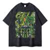Camisetas Broly Masculinas Lavagem Vintage Anime Dragon Ball