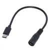 Cable de carga cruzado 5521 hembra a Tipo-C más de 3A para teléfono móvil, tableta, computadora, cámara, cable de alimentación 5.5x2.1mm