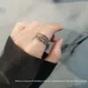 Comercio electrónico transfronterizo más vendido anillo inteligente de tres anillos apertura inteligente círculo giratorio transferencia anillo índice retro anillo al por mayor