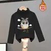 Camiseta Interior de Terciopelo Transfronteriza para Niños y Niñas Otoño e Invierno Engrosada Cálida Todas las Combinaciones Top Primavera y Otoño Nueva Ropa Infantil de Manga Larga