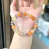 Nuevo popular pulsera de cuentas múltiples de cristal natural DIY cristal exquisito pulsera de cristal de alta gama suministro para transmisión en vivo