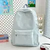 Moda Transfronteriza Estilo Coreano Estudiante Alta Apariencia Bordado de Moño Fresco y Ligero Mochila de Gran Capacidad