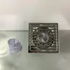 Drenaje de piso de acero inoxidable color gris pistola directo de fábrica desodorante para lavadora drenaje de piso de fila de bambú de 6 centímetros