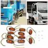 Luz de LED piranha de alta qualidade para caminhão, Vermelha Amarela Branca, Luz Lateral, Luz de Sinalização LED para Caminhão para Fabricantes da Amazon