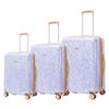 Equipaje de viaje de gran capacidad con rueda universal para impresión de PC transfronteriza, maleta de viaje de 20/24/28 pulgadas