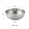 Bol pequeño de acero inoxidable 304 estilo coreano Corea del Sur dorado capa única bol de cocina comercial bol de kimchi plato para salsa de inmersión bol de arroz