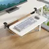 Bandeja para teclado para escritorio de computadora, bandeja extensible para teclado y mouse, tablero de extensión de escritorio, escritorio para juegos con longitud extendida