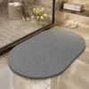 Nueva Alfombrilla de Suelo de Barro Diatomeas Dura de Secado Rápido para Baño, Alfombrilla Antideslizante Absorbente de Agua para Inodoro del Hogar, Alfombrilla de Baño a Prueba de Humedad