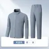 Roupas de Trabalho de Primavera e Outono, Vestuário de Trabalho Antiestático, Conjuntos de Jaqueta Resistentes ao Desgaste, Uniformes de Escritório e Oficina para Homens e Mulheres, Roupas Elásticas de Proteção do Trabalho