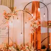 Arco de balão de ferro dourado ABC com 16 tubos, suporte de flores, suprimentos para layout de festa de casamento, adereços de fundo, venda quente transfronteiriça