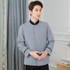 Ropa de Limpieza de Primavera y Otoño Manga Larga Hotel Centro Comercial Ropa de Trabajo de Limpieza de la Tía Hombres y Mujeres Logística de Propiedad Ropa Gris Claro para Mujer