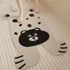 Alfombrilla de baño anticaída para niños con dibujos animados, alfombrilla antideslizante para ducha de baño, alfombrilla de seda hueca con forma de anillo, una generación de cabello