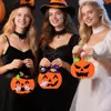 Nueva Bolsa de Tote para Halloween Bolsa Divertida de Calabaza Fantasma Bolsa de Dulces Decoración de Fiesta del Festival de Fantasmas para Niños Bolsa de Dulces de Fieltro