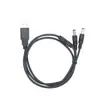 Cable de Alimentación USB A Macho a DC 5.5 Macho Personalizado de Fábrica Uno a Dos Cable de Alimentación DC5525 Cable DC5521